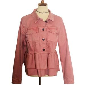 LANE BRYANT|Denim Peplum Jacket|Size 20